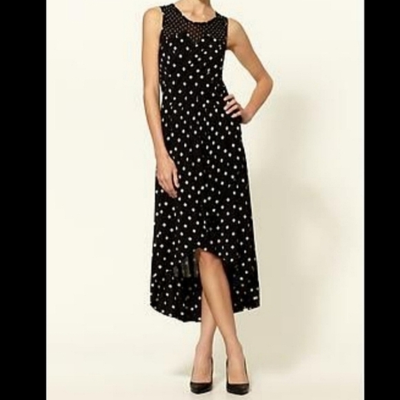 Marc by Marc Jacobs black silk blend beaded wrap maxi dress *flawed* size small - Picture 1 of 8